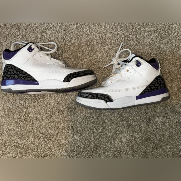 Jordan 3 RETRO (TD) Dark Iris 8C - Picture 6 of 10